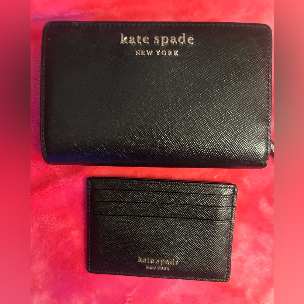 Kate Spade Black Wallet and Card Holder Duo